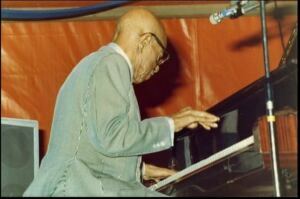 Eubie Blake à la Grande Parade 1975 — © Gérard Demonchy / Riviera Jazz Club