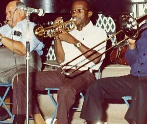 Teddy Riley (tp) à la Grande Parade 1975 — photo Gérard Demonchy