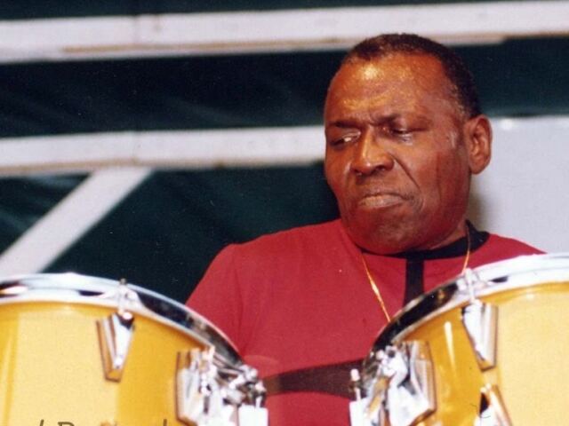 Elvin Jones à la Grande Parade 1993 — © Gérard Demonchy / Riviera Jazz Club