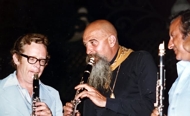 Tony Scott avec Bob Wilber et Maxime Saury à la Grande Parade 1975
